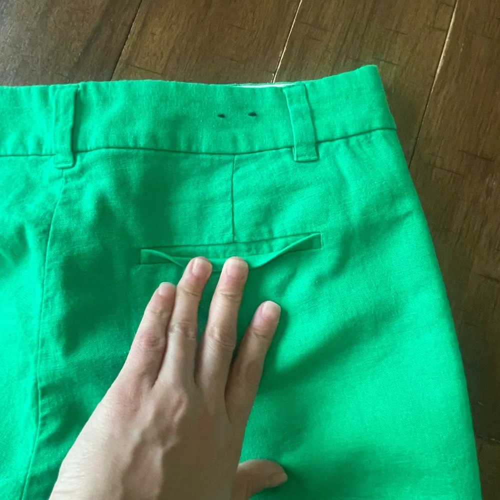J. Crew Green High Waist Tailored Shorts - Picture 12 of 16